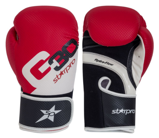 Bokshandschoenen voor trainingen Starpro G30 |rood-zwart-wit