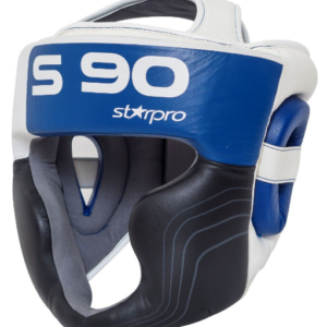 Hoofdbeschermer Super Pro Starpro S90 | zwart-wit-blauw