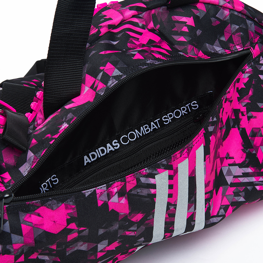 Adidas sporttas en rugzak | zwart-roze camoprint -
