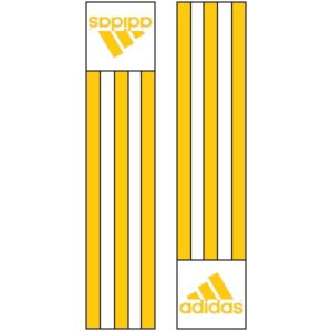 Adidas-schouderlabels voor je judopak | goudkleur