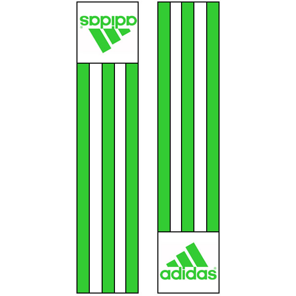 Adidas-schouderlabels voor je judopak | groen