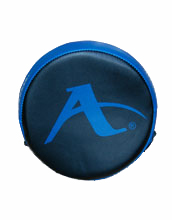 Ronde focushandschoen voor karate Arawaza | zwart-blauw