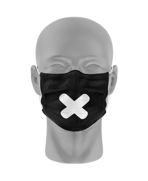 Mondmasker (herbruikbaar) Nihon | x-print | zwart-wit