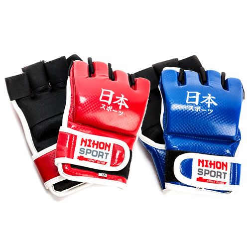 Jiu-jitsu-handschoenen (mitts) Nihon | rood of blauw