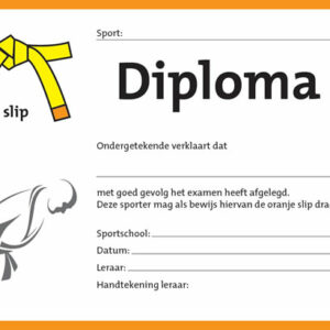 Diploma Geel/Oranje