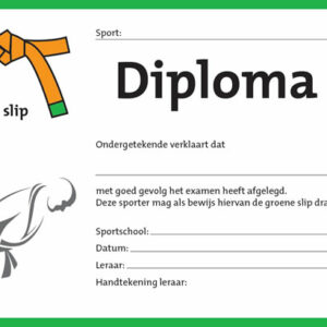 Diploma Oranje/Groen