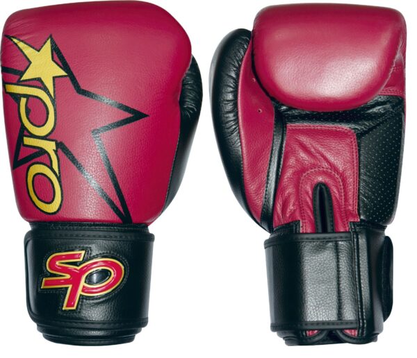 Bokshandschoen Starpro pro sparring glove | rood-zwart
