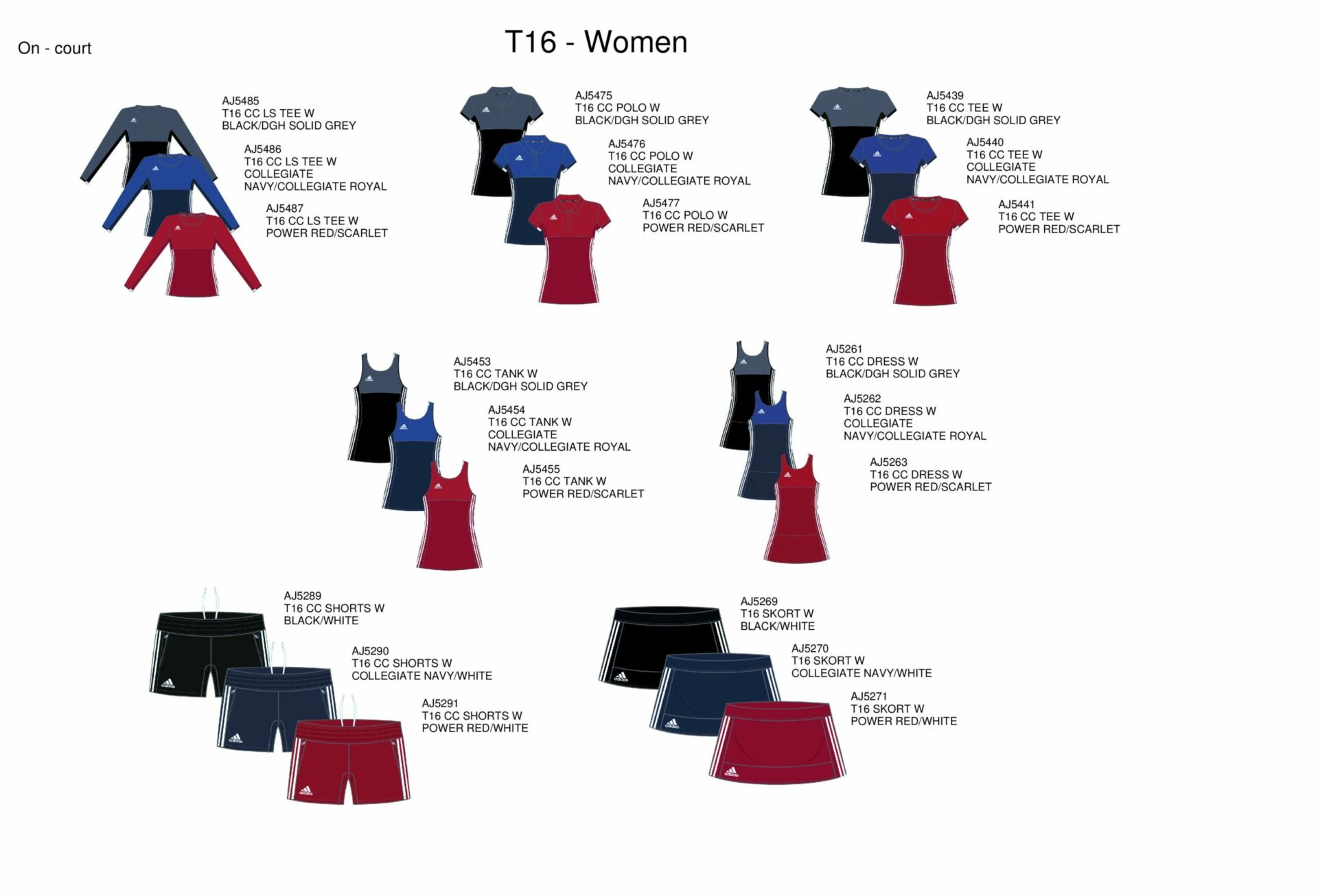 Preview adidas T16 kledinglijnen