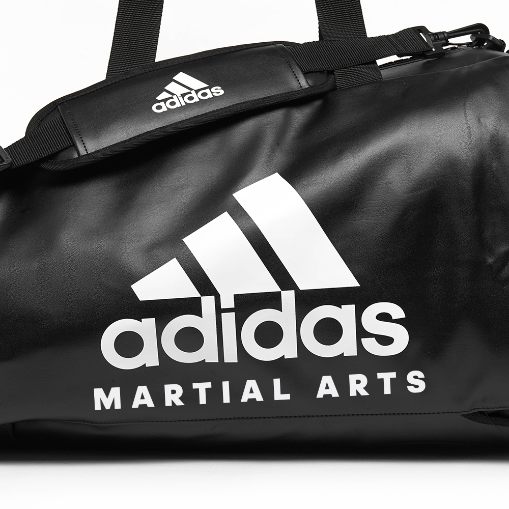 Adidas sporttas rugzak | PU-leer | zwart met logo - ADIACC051MA-BW