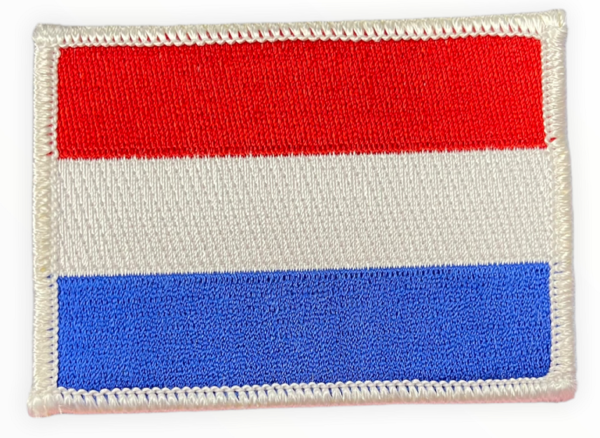 Geborduurde vlag Nederland (embleem 8x6 cm)
