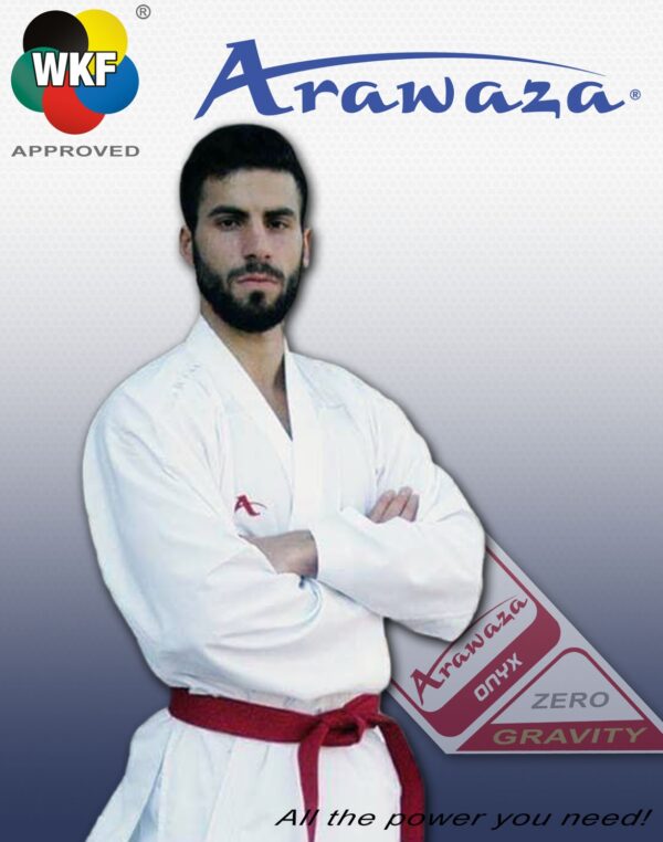 Kumite-karatepak Onyx Zero Gravity (rood) Arawaza | WKF