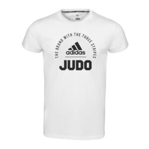 Adidas Community 21 T-shirt Judo | wit met zwarte opdruk