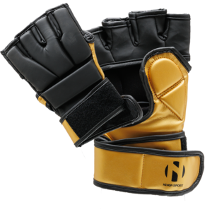 Nihon MMA-handschoen | zwart-goud