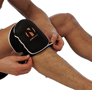 Nihon kniebeschermers | zwart | met logo