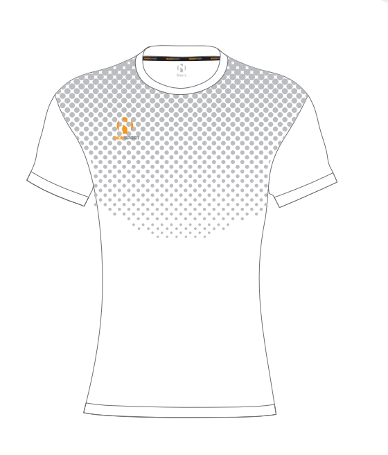 Nihon sportshirt ‘Dots’ voor vrouwen | wit