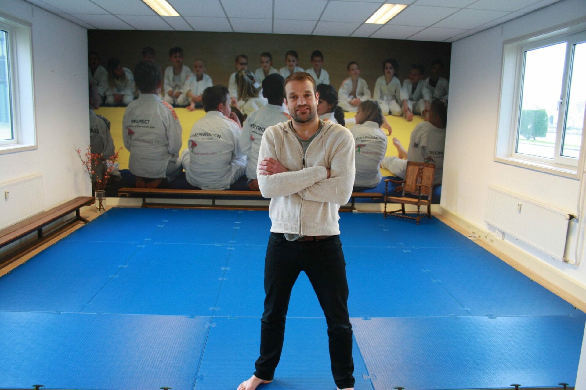 Judomat innovatief Ruben Houkes Schooljudo