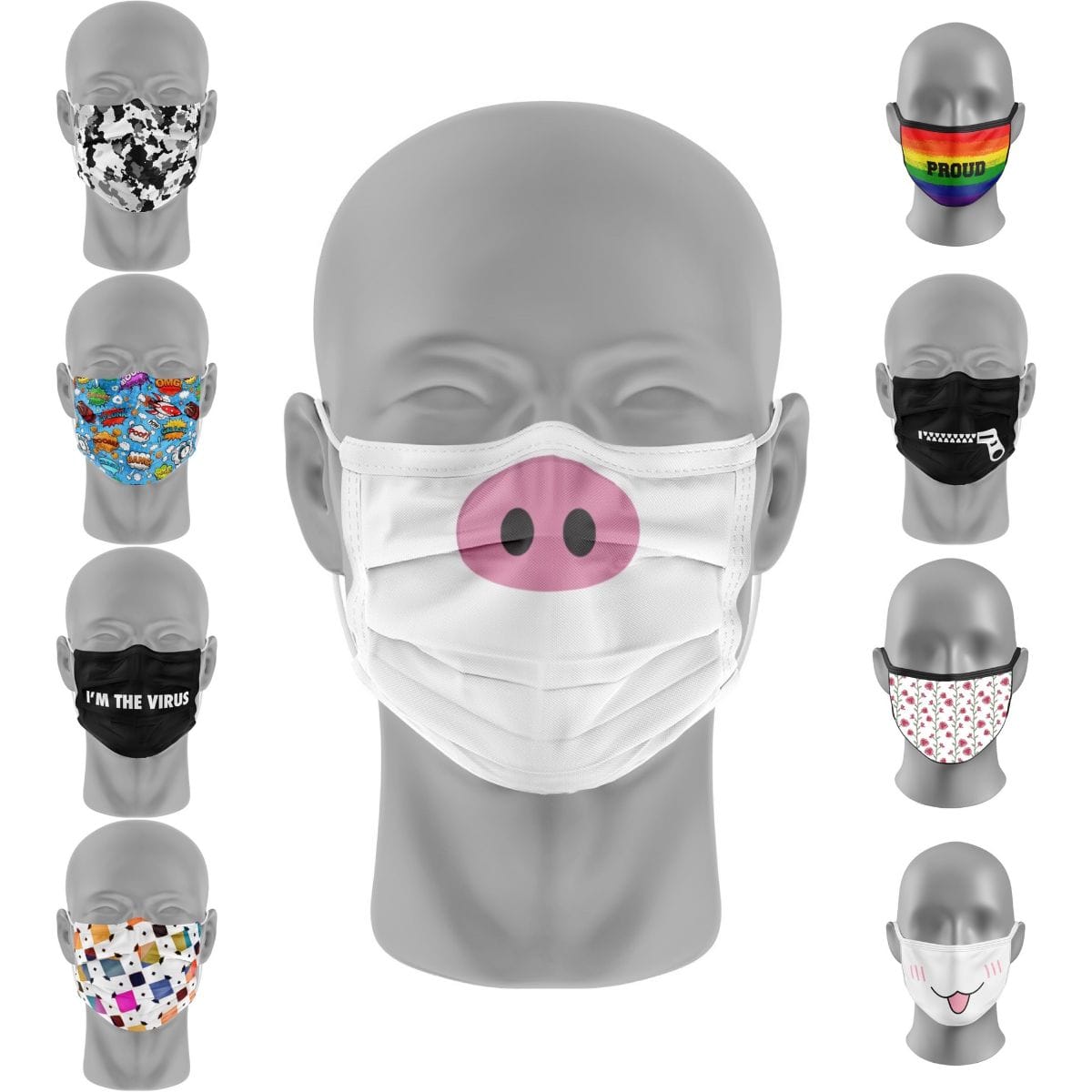 Mondmaskers met een exclusief ontwerp